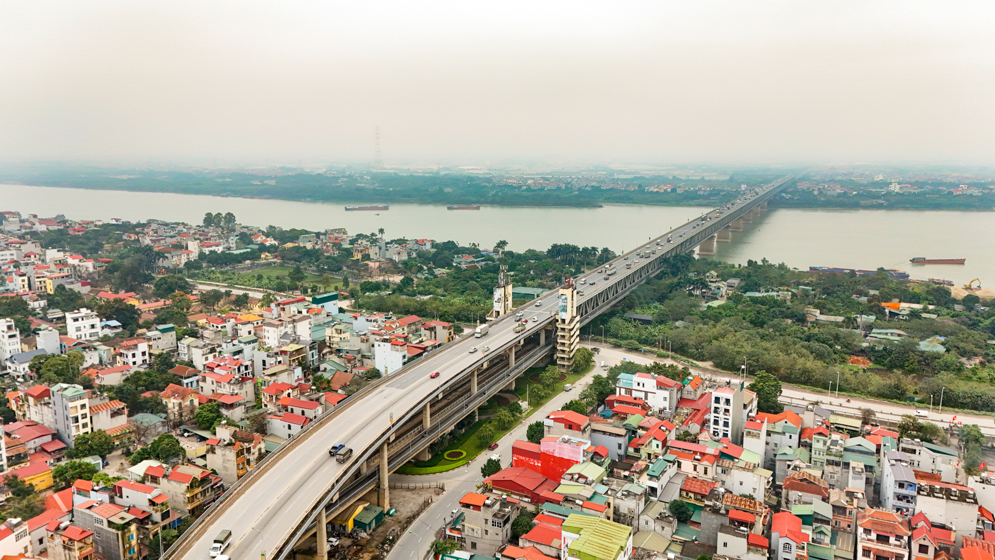 Cầu vượt sông 2 tầng duy nhất, thời gian thi công lâu nhất ở Hà Nội- Ảnh 4.
