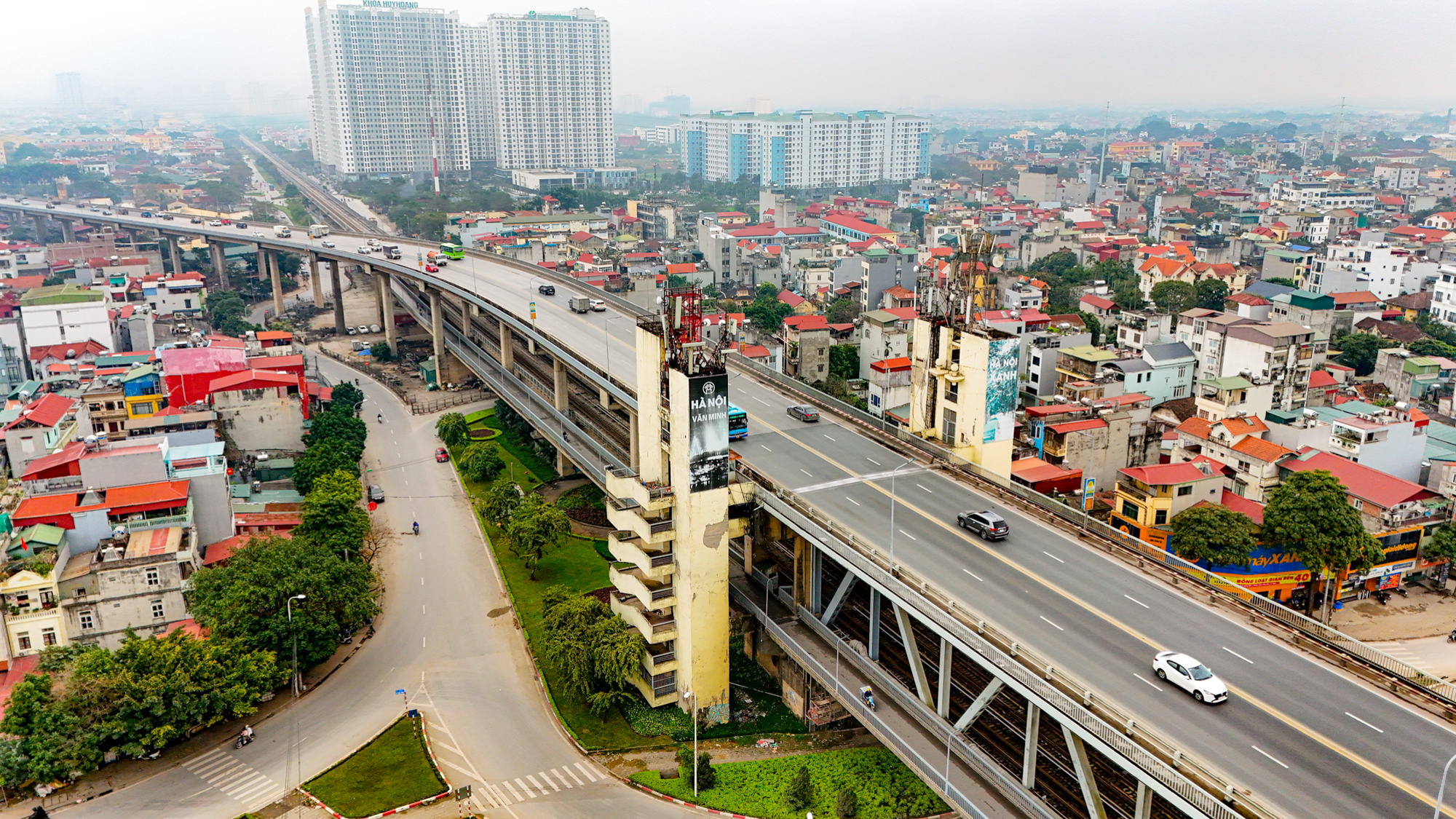 Cầu vượt sông 2 tầng duy nhất, thời gian thi công lâu nhất ở Hà Nội- Ảnh 6.