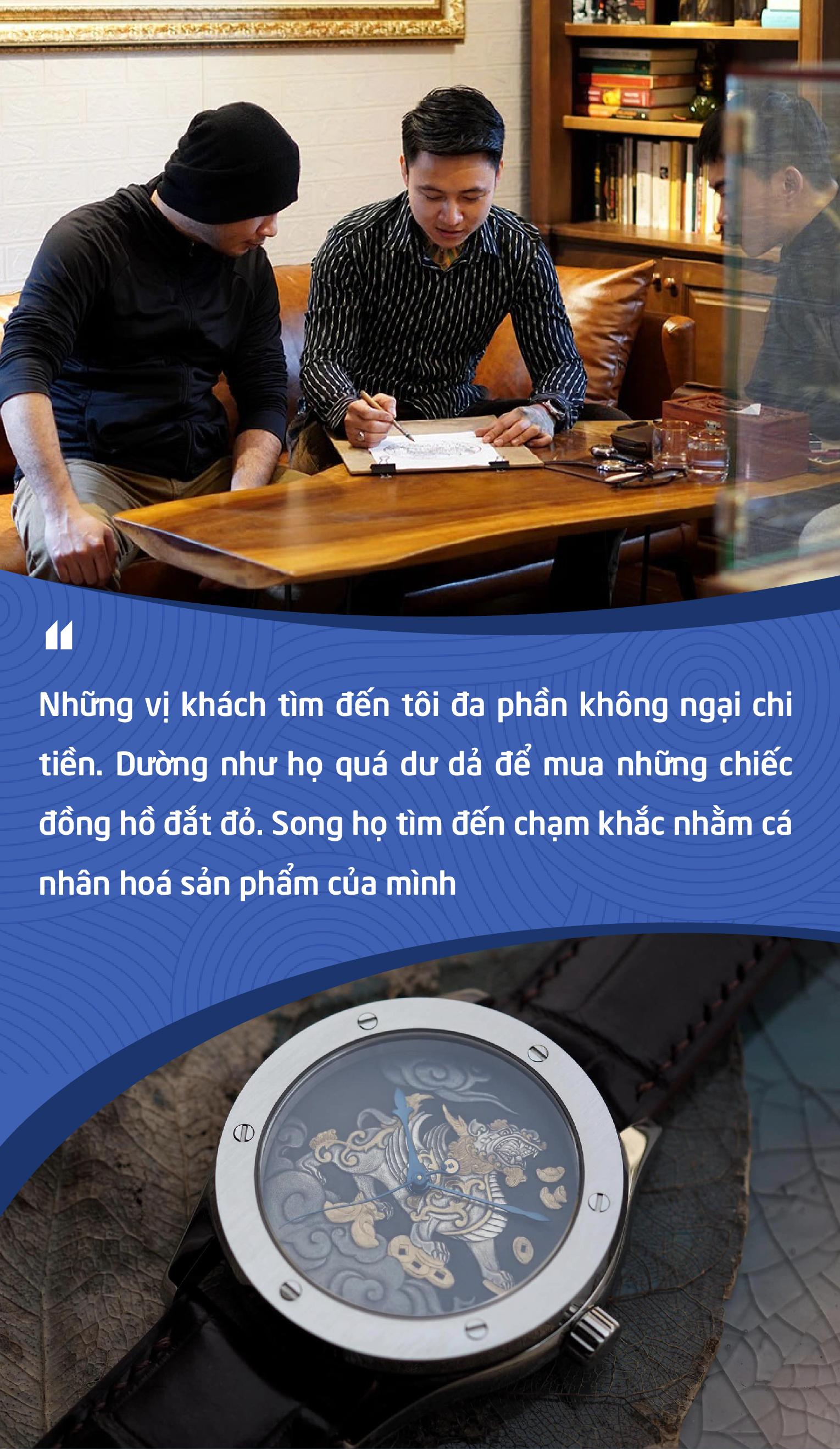 Chàng trai 8X kiếm hàng nghìn USD nhờ phục vụ thú chơi lạ cho đại gia Việt: ‘Xăm’ trên đồng hồ khó hơn gấp nhiều lần so với xăm trên da người - Ảnh 7.