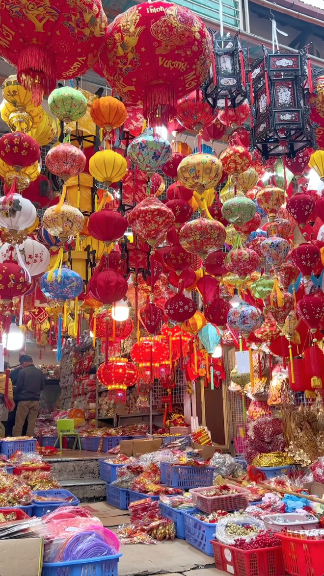 Tết ở những khu chợ lớn nhất Hà Nội: Không khí mùa xuân rộn ràng trong từng món ăn, từng cành đào, cây quất- Ảnh 9.