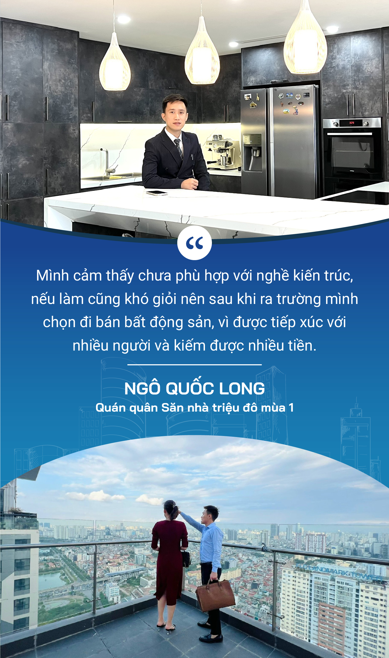 'Chán' kiến trúc sư nên đi làm môi giới bất động sản, bất ngờ trở thành Quán quân Săn nhà triệu đô, tiên phong mang duplex, penthouse lên Tik Tok bán cho Gen Z

- Ảnh 2.