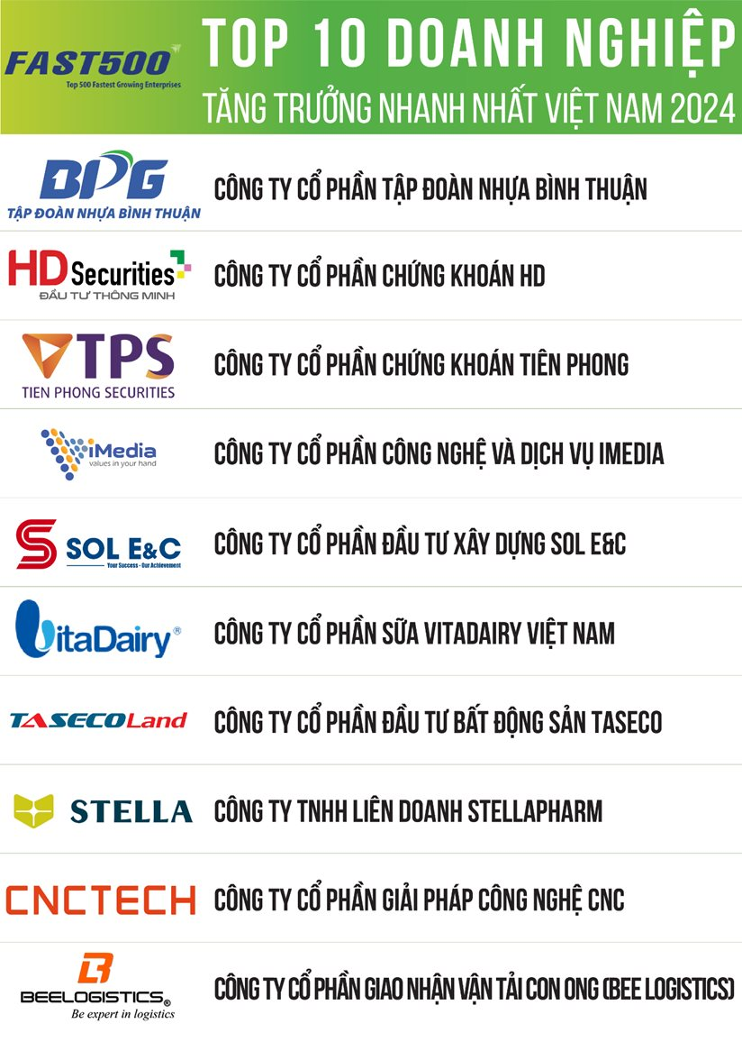 10 DN tăng trưởng nhanh nhất: Hạ tầng Giao thông Đèo Cả, VPS rời top, Sol E&C của ông Nguyễn Bá Dương và 2 CTCK thế chỗ- Ảnh 2.