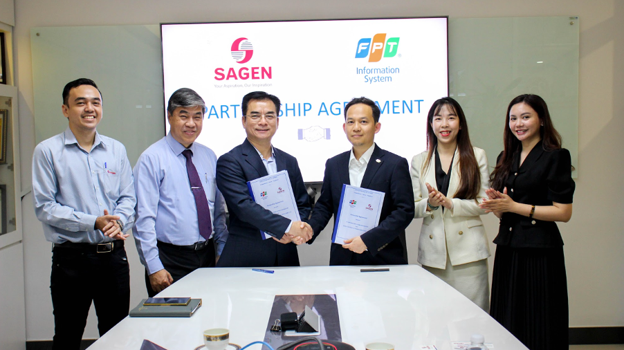 Sagen hợp tác cùng FPT IS thúc đẩy chuyển đổi xanh trong xây dựng nhà máy và công trình- Ảnh 1.