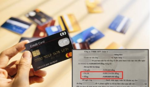 Xôn xao phiếu nhắc nợ gây sốc MXH: Vay thẻ tín dụng 8,5 triệu rồi 