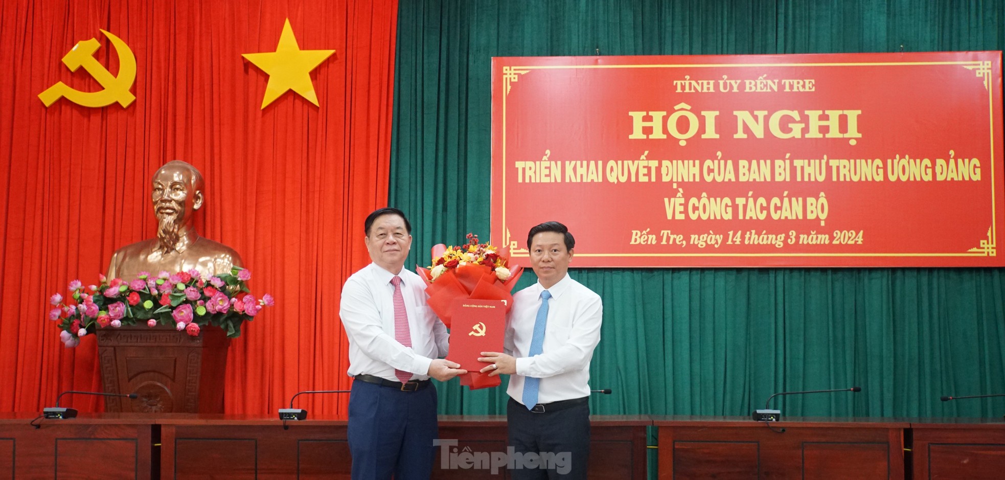 Phó Ban Tuyên giáo Trung ương Trần Thanh Lâm làm Phó Bí thư Tỉnh ủy Bến Tre- Ảnh 1.