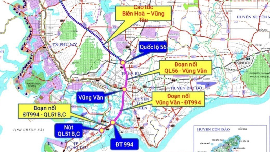 Tháng 10 sẽ khởi công đường nối cao tốc Biên Hòa - Vũng Tàu- Ảnh 1.