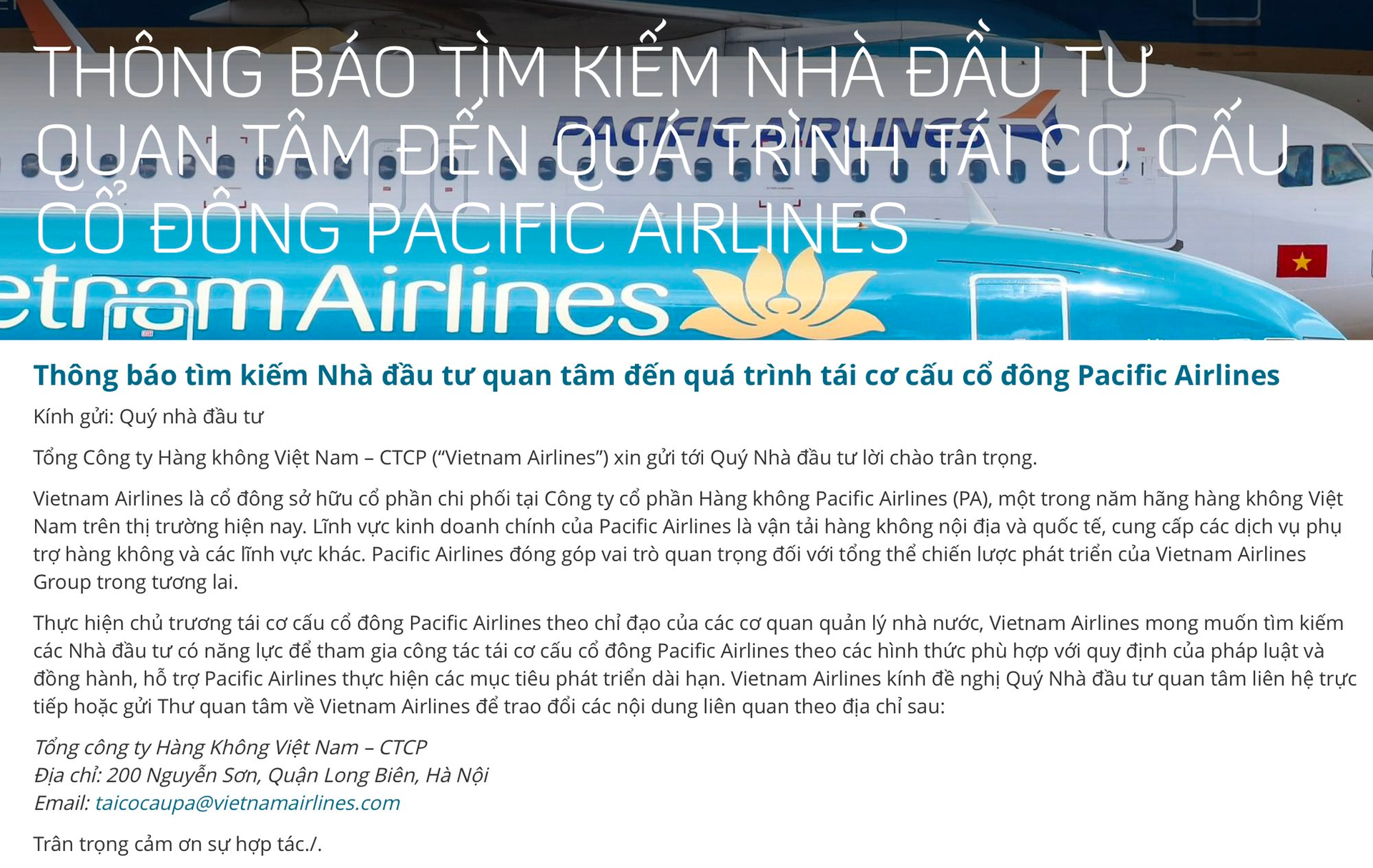 Pacific Airlines trước khi tạm ngừng bay: Lỗ hơn 2.000 tỷ trong 3 năm liền, cổ đông ngoại chấp nhận thoái vốn theo hình thức 