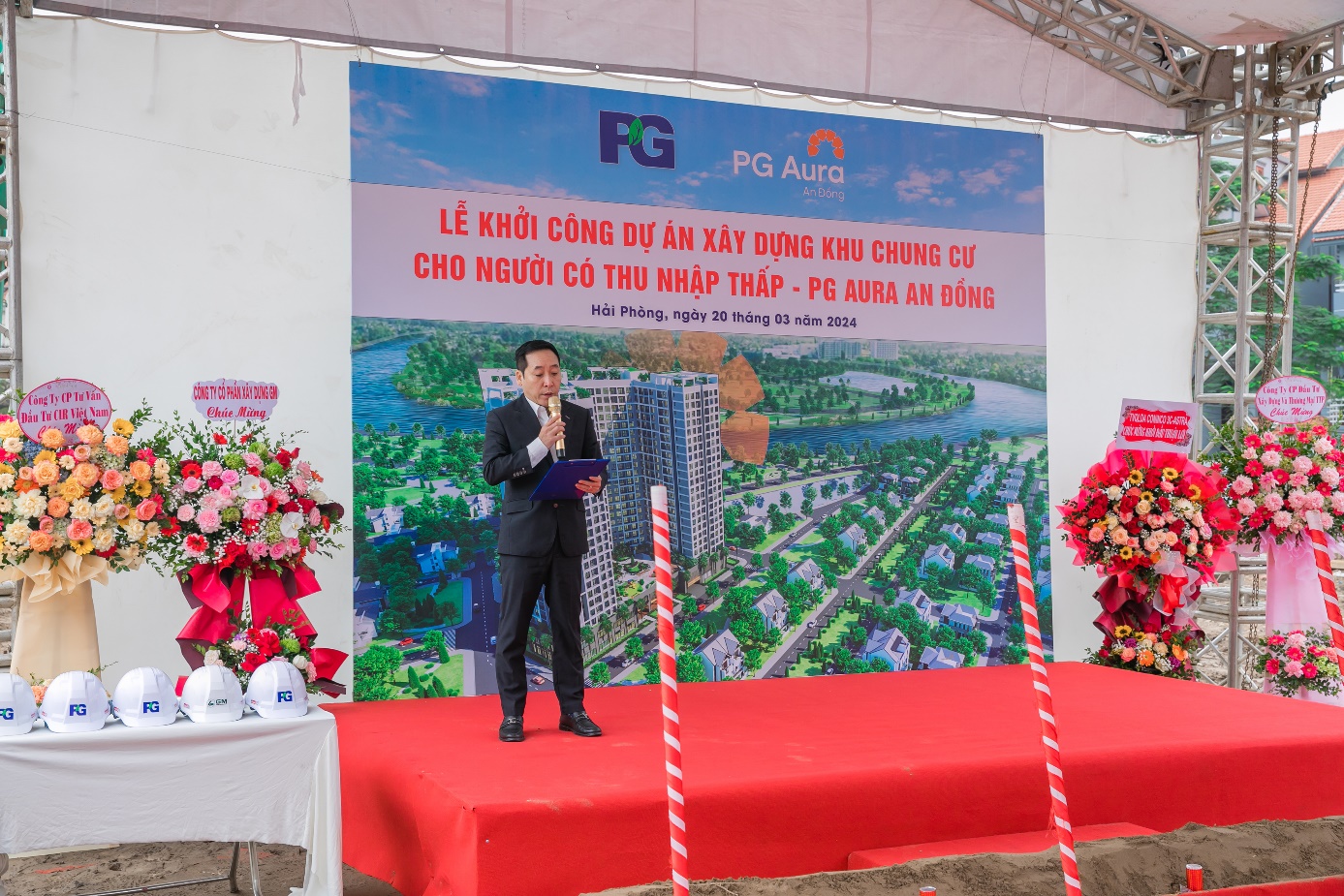 Lễ khởi công dự án nhà ở xã hội PG Aura An Đồng Hải Phòng- Ảnh 4.