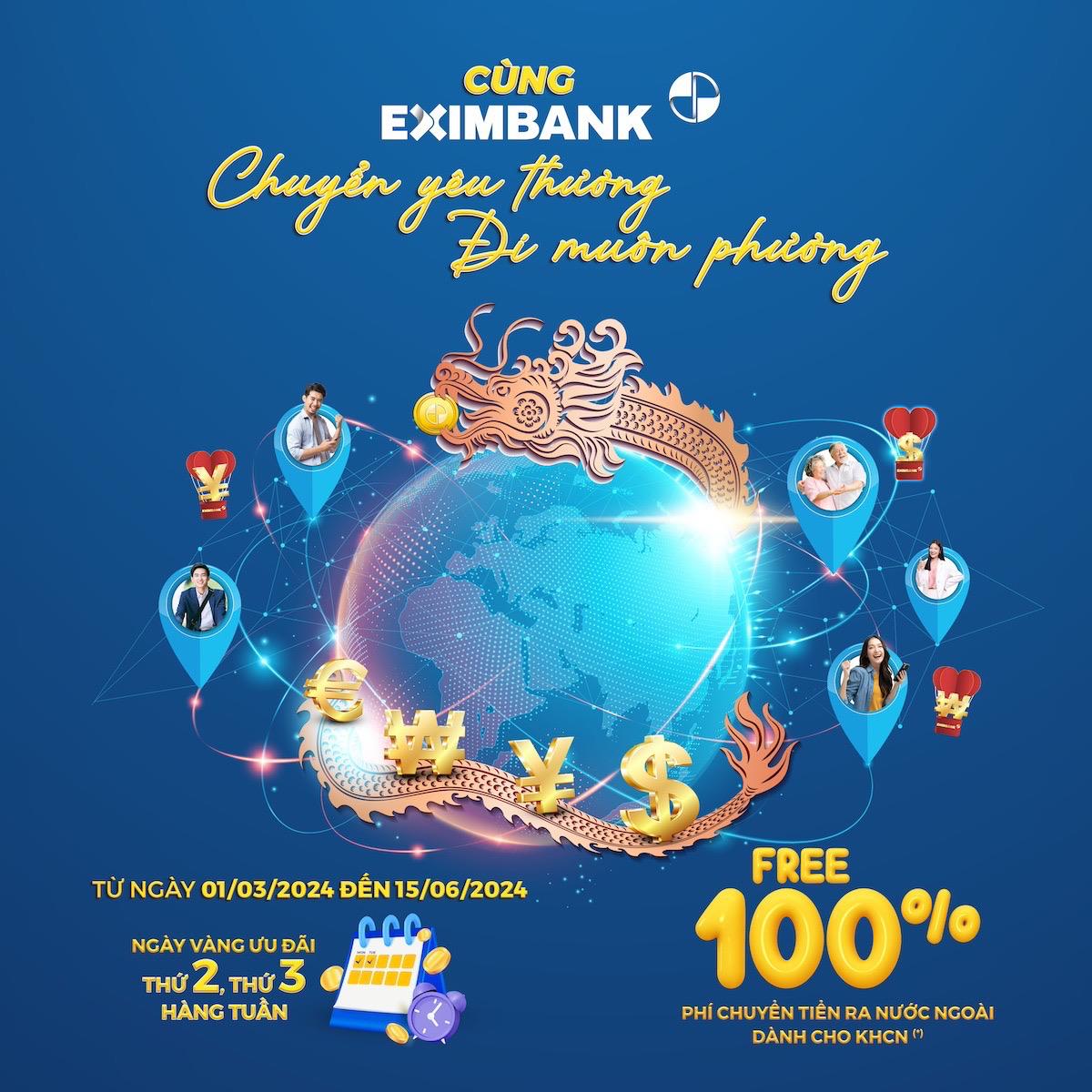 Eximbank tung chương trình ưu đãi chuyển tiền lớn nhất cho khách hàng cá nhân- Ảnh 1.