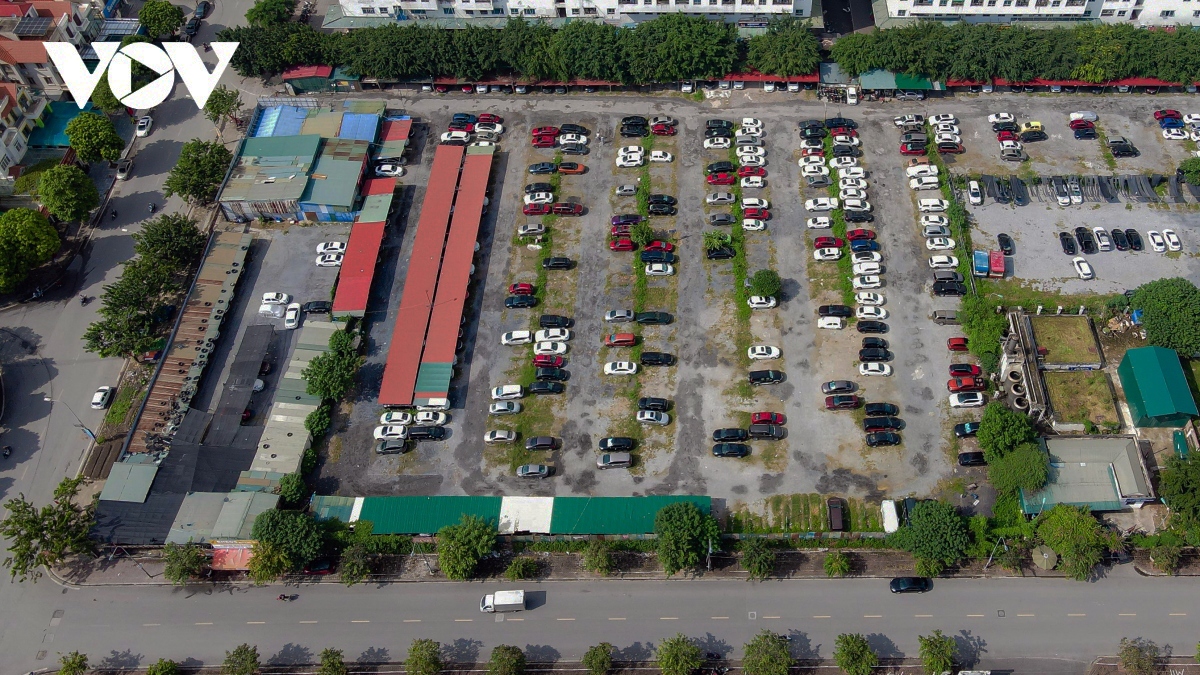 Nhiều ô đất dự án xây trường học bị biến thành bãi xe ở phường Hoàng Liệt- Ảnh 2.