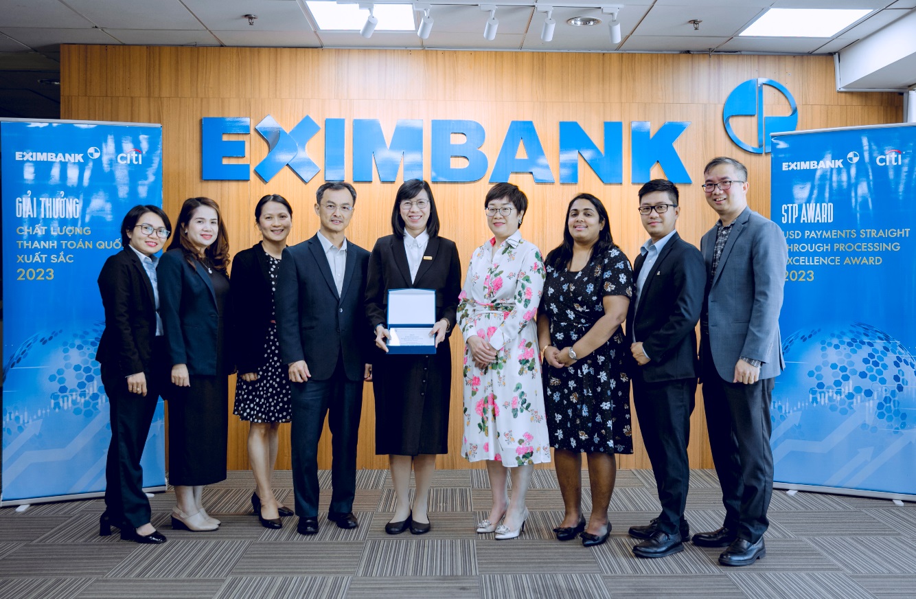 Eximbank vinh dự nhận giải thưởng thanh toán quốc tế xuất sắc từ Citibank- Ảnh 1.