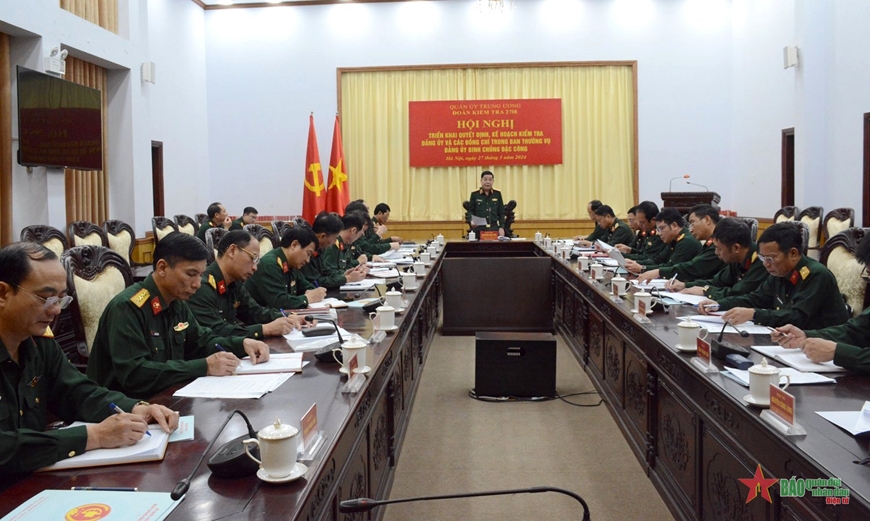 Triển khai quyết định kiểm tra của Ban Thường vụ Quân ủy Trung ương- Ảnh 2.