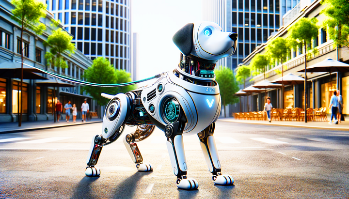 Chó AI dẫn đường hỗ trợ 17 triệu người khiếm thị ở Trung Quốc- Ảnh 1.