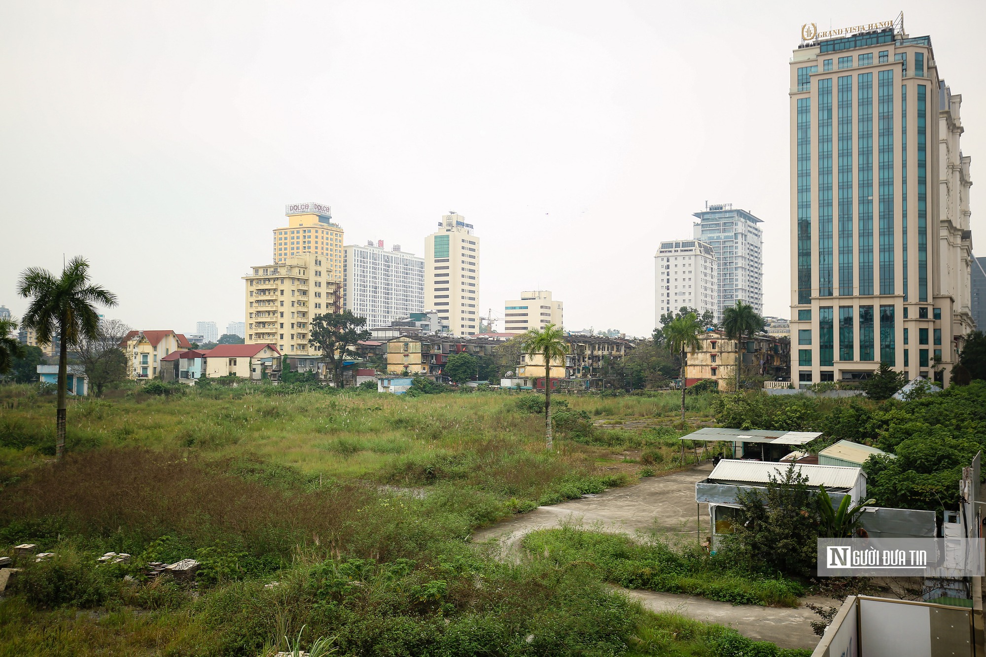 Hà Nội: Cỏ mọc um tùm bên trong khu 