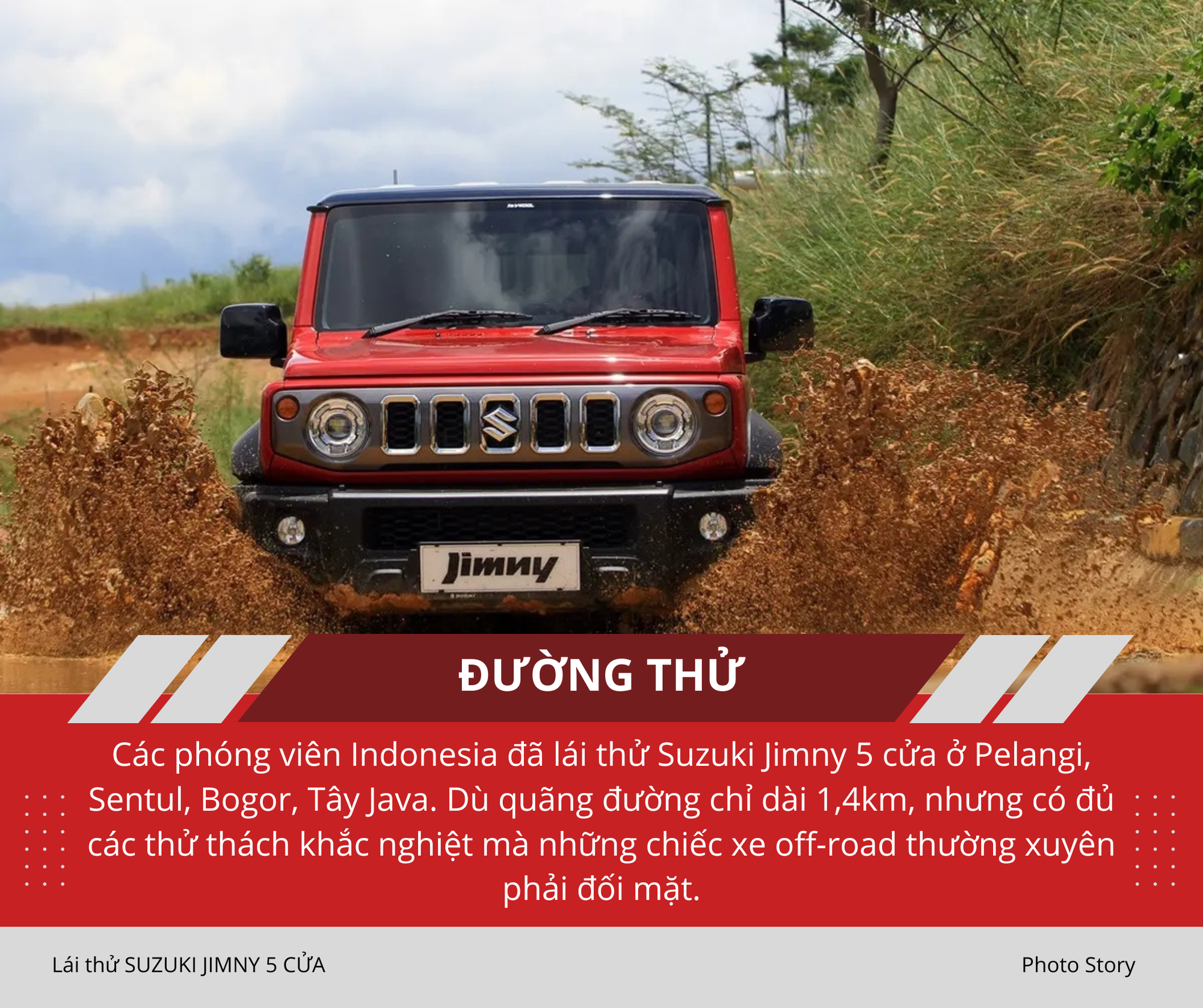 Mang Suzuki Jimny 5 cửa vào rừng 'hành hạ': Nhiều điểm hơn hẳn bản 3 cửa sắp ra mắt Việt Nam, thoải mái cho cả nhà cùng off-road- Ảnh 2.