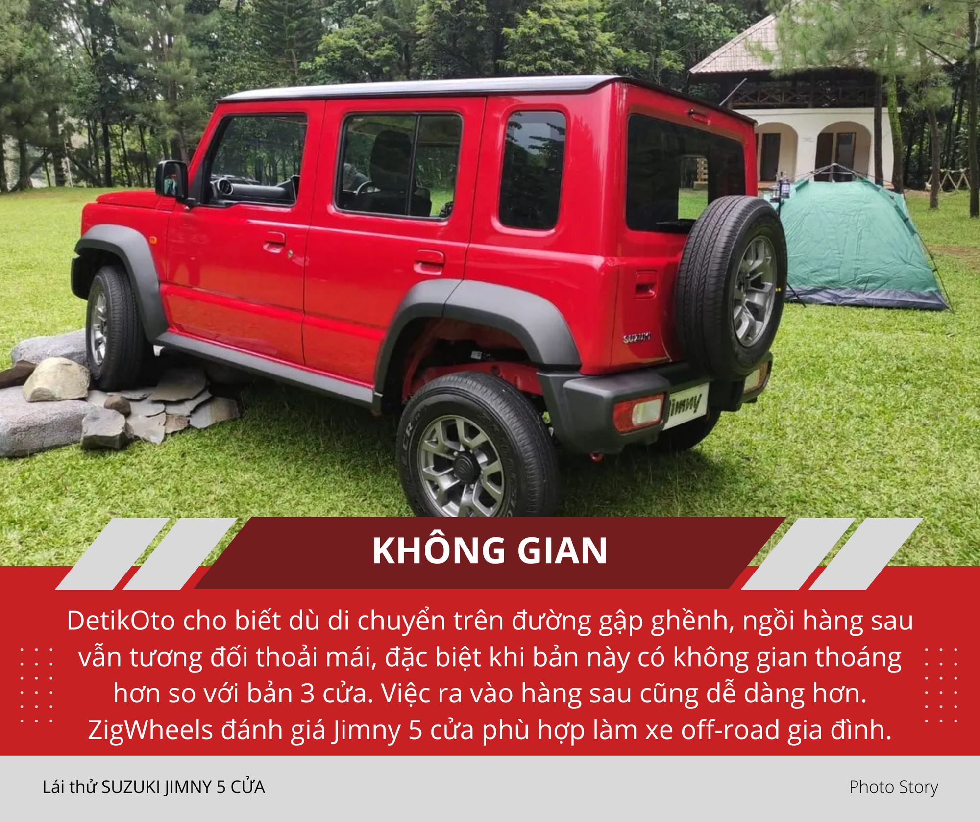 Mang Suzuki Jimny 5 cửa vào rừng 'hành hạ': Nhiều điểm hơn hẳn bản 3 cửa sắp ra mắt Việt Nam, thoải mái cho cả nhà cùng off-road- Ảnh 12.