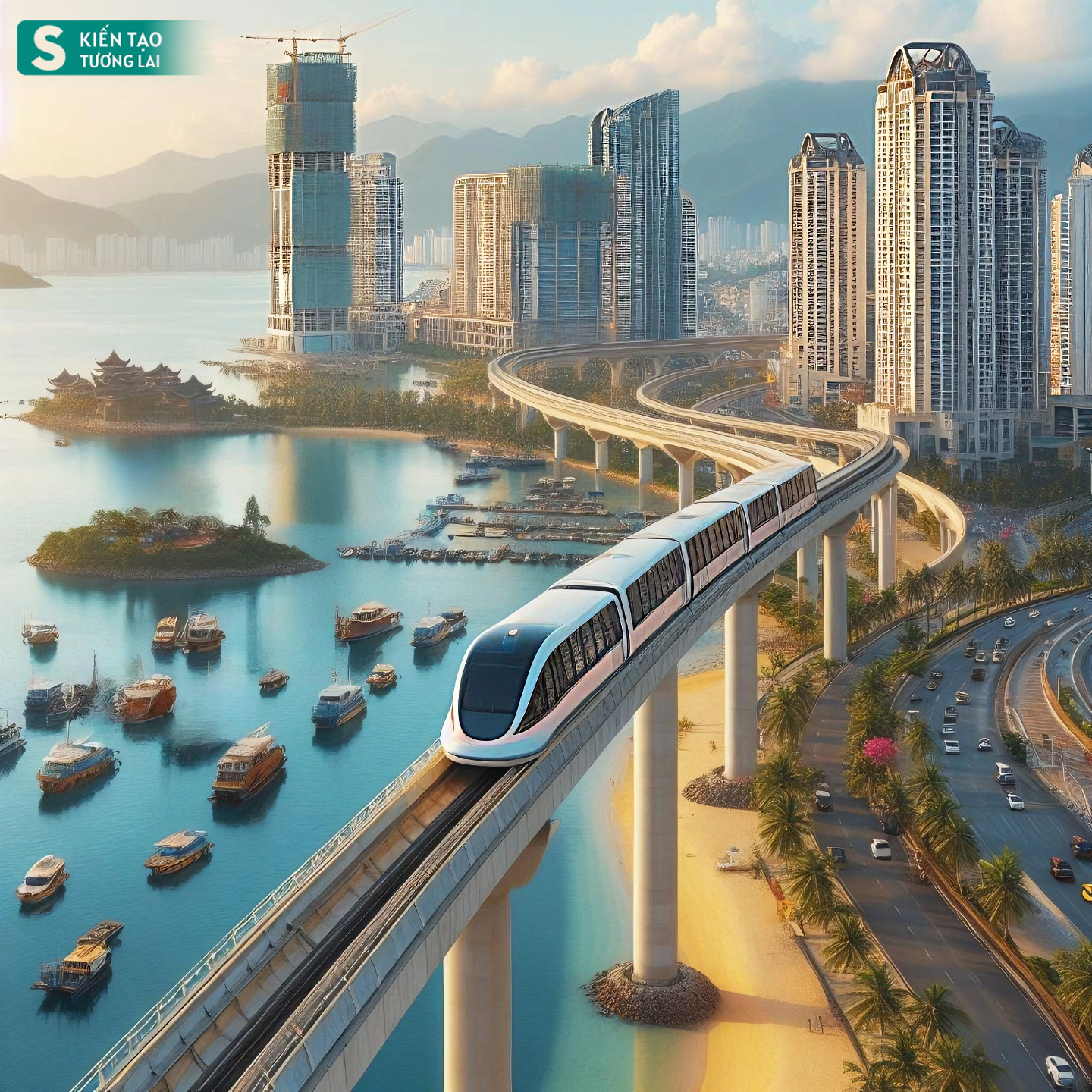 Thành phố duy nhất ở Việt Nam giáp Trung Quốc có biển đẹp, tương lai có sân bay taxi, đường sắt hiện đại- Ảnh 1.