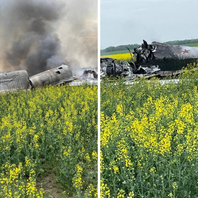 Máy bay ném bom Tu-22M3 Nga rơi ngay khi vừa tấn công Ukraine: Phi công mất tích, Kiev tuyên bố bắn hạ- Ảnh 1.