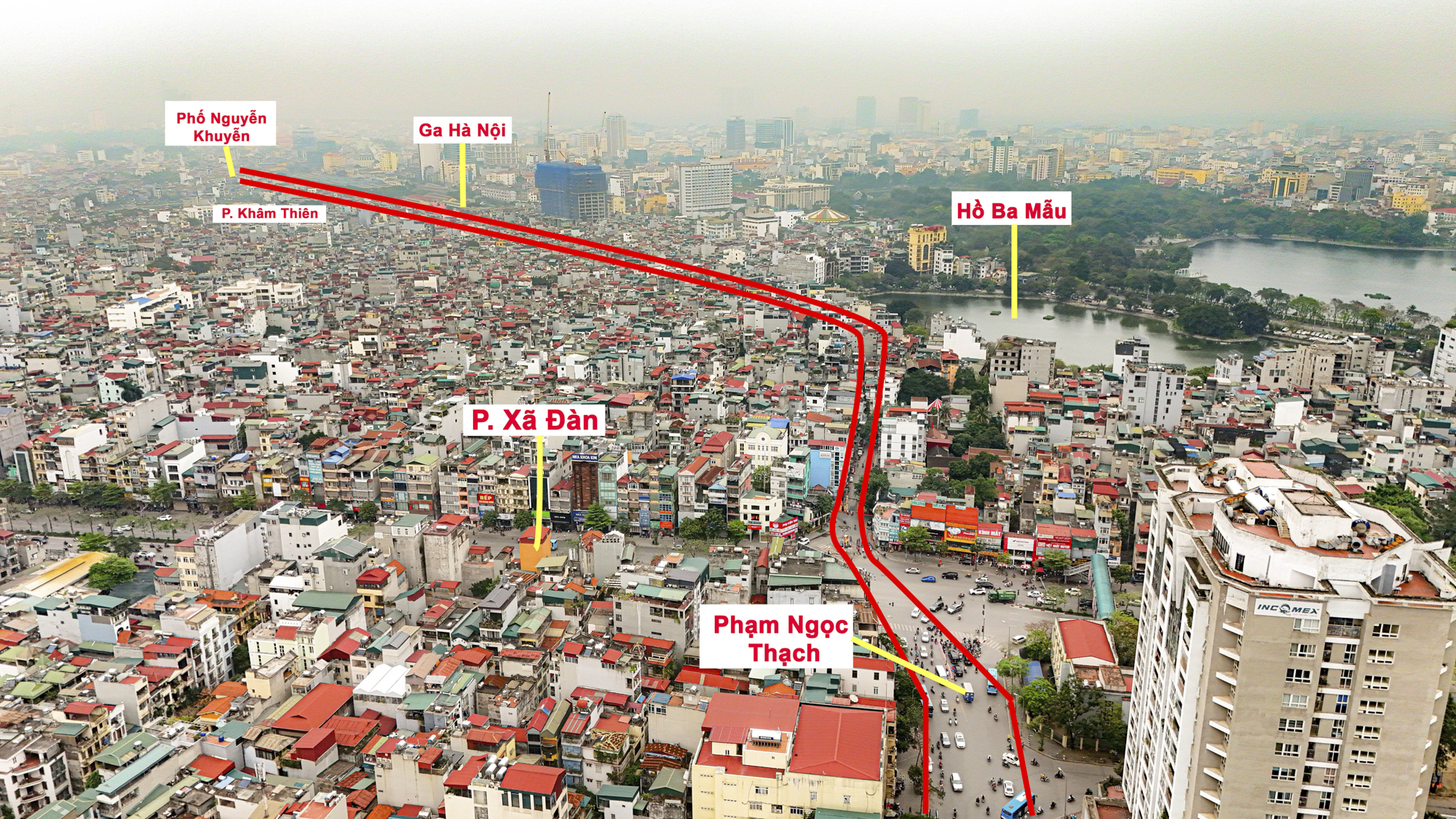 Hà Nội: Trục hướng tâm dài hơn 10 km, có đại lộ rộng 50 m, có cầu vượt chữ C nhưng ít người biết đến- Ảnh 3.