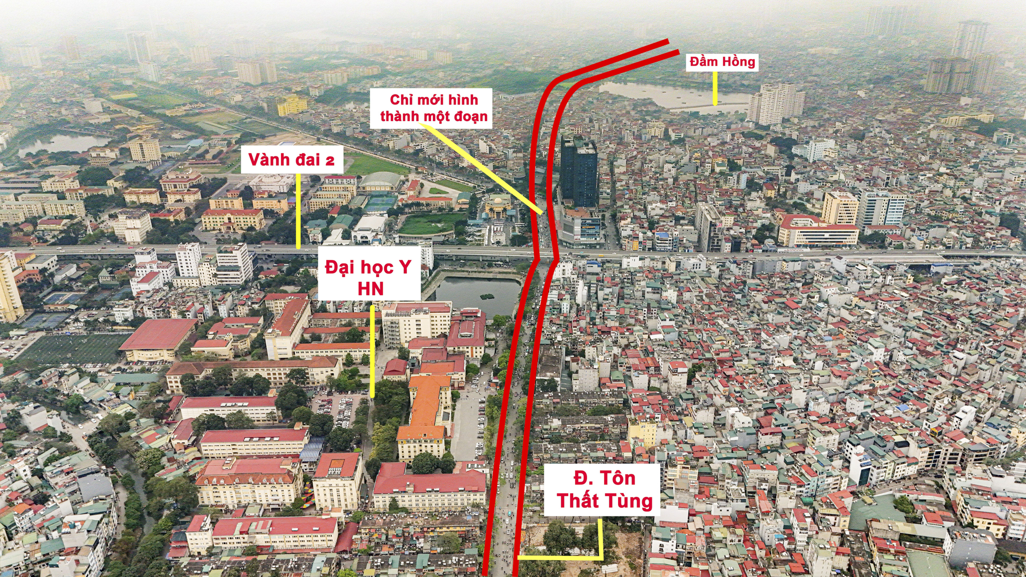 Hà Nội: Trục hướng tâm dài hơn 10 km, có đại lộ rộng 50 m, có cầu vượt chữ C nhưng ít người biết đến- Ảnh 6.