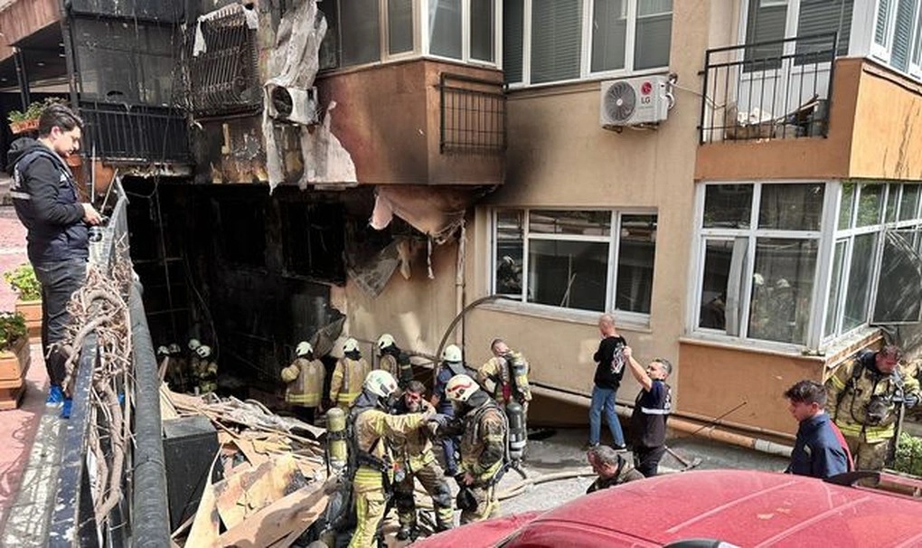 Ít nhất 29 người thiệt mạng trong vụ hỏa hoạn tại hộp đêm Masquerade ở Istanbul. Ảnh: Anadolu