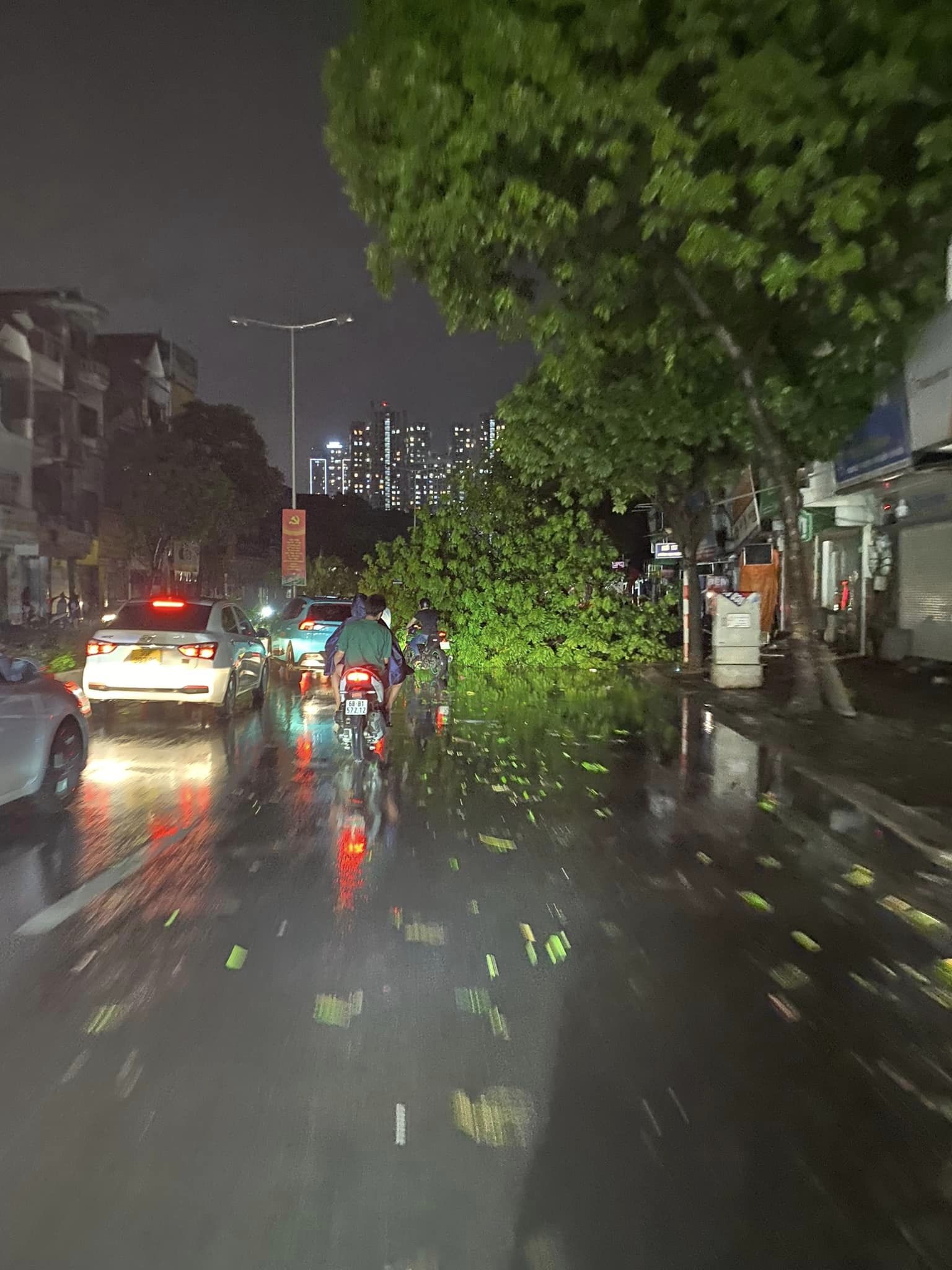 Cây đổ trên nhiều tuyến phố Hà Nội sau trận mưa lớn, đoạn clip khiến tất cả xôn xao- Ảnh 5.