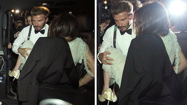 Góc chồng nhà người ta: David Beckham cõng vợ ra về sau khi tan tiệc vào lúc 2h30 sáng, quan tâm đến từng chi tiết nhỏ- Ảnh 4.