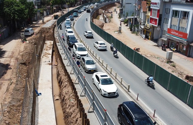 Tận thấy dự án giao thông Tập đoàn Thuận An thi công ‘rùa bò’ gây nhức nhối ở Hà Nội- Ảnh 1.