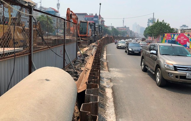 Tận thấy dự án giao thông Tập đoàn Thuận An thi công ‘rùa bò’ gây nhức nhối ở Hà Nội- Ảnh 2.