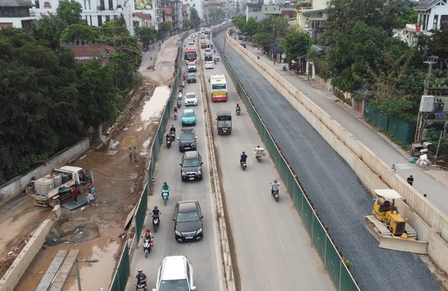 Tận thấy dự án giao thông Tập đoàn Thuận An thi công ‘rùa bò’ gây nhức nhối ở Hà Nội- Ảnh 4.