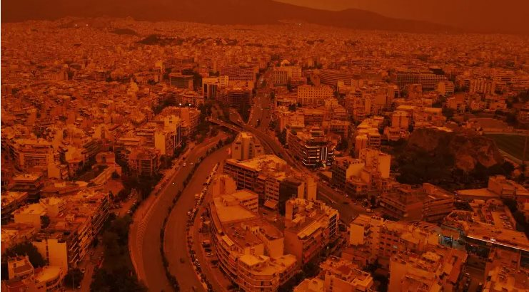 Thủ đô một quốc gia bất ngờ chuyển sang màu đỏ cam như trong phim viễn tưởng: Điều gì phía sau hiện tượng kỳ thú này?- Ảnh 1.
