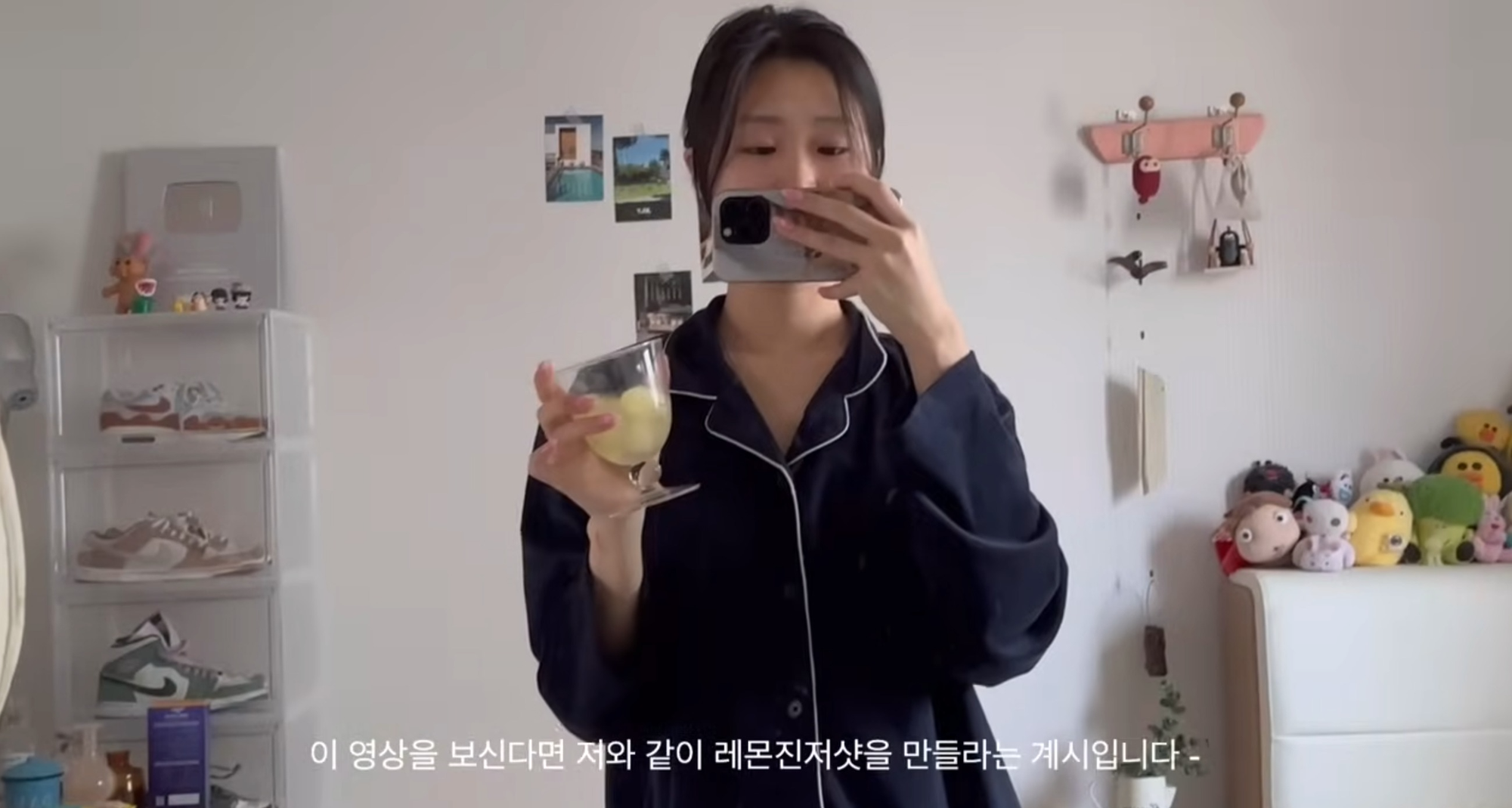Hotgirl Hàn duy trì thói quen uống 1 cốc nước 