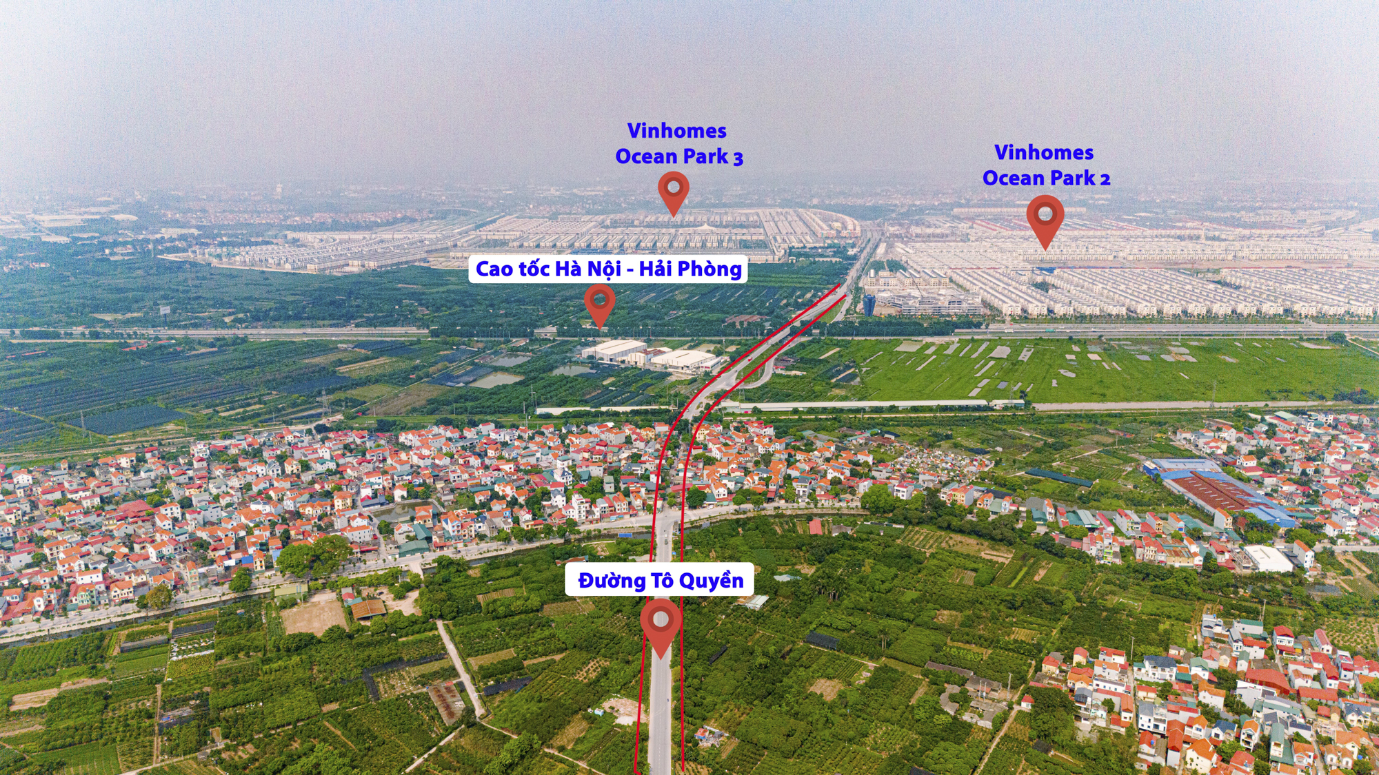 Toàn cảnh khu vực được xây dựng tuyến đường rộng 80m, kết nối 3 “siêu đô thị” 13 tỷ USD lớn bậc nhất phía Bắc- Ảnh 9.