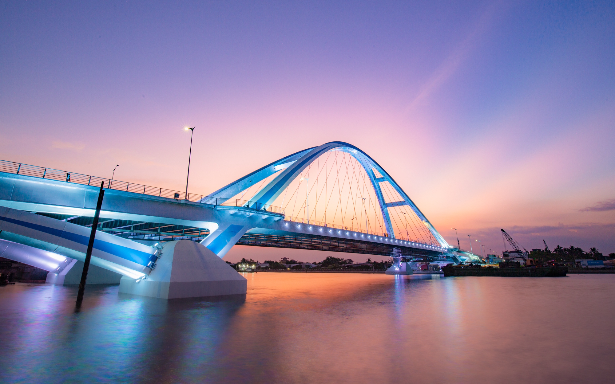 Ngắm cây cầu đẹp lung linh trong dự án 9.200 tỷ giúp chống ngập cho gần một triệu dân Cần Thơ