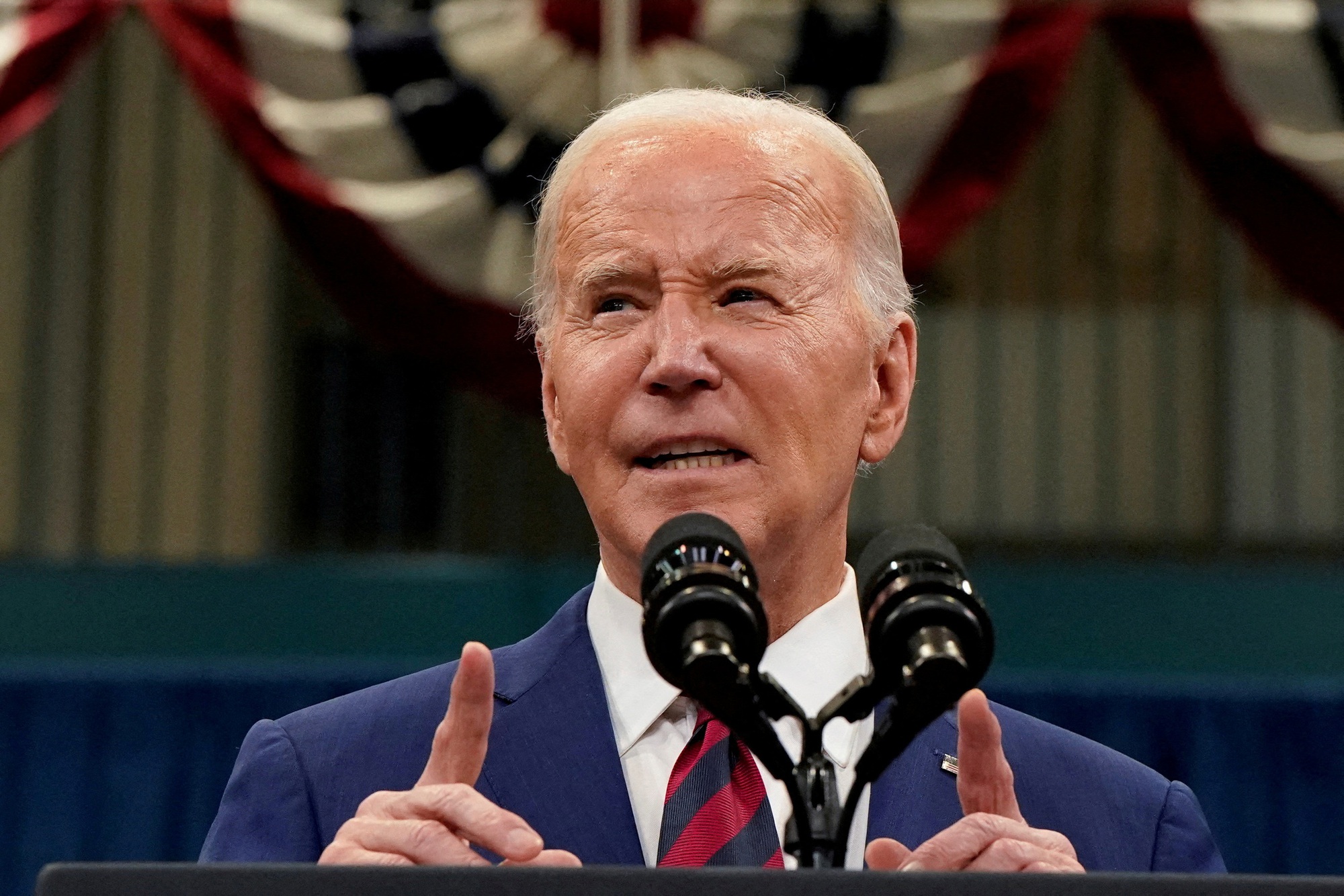 Tổng thống Joe Biden phẫn nộ với cuộc tấn công khiến 7 nhân viên cựu trợ thiệt mạng ở Gaza. Ảnh: Reuters