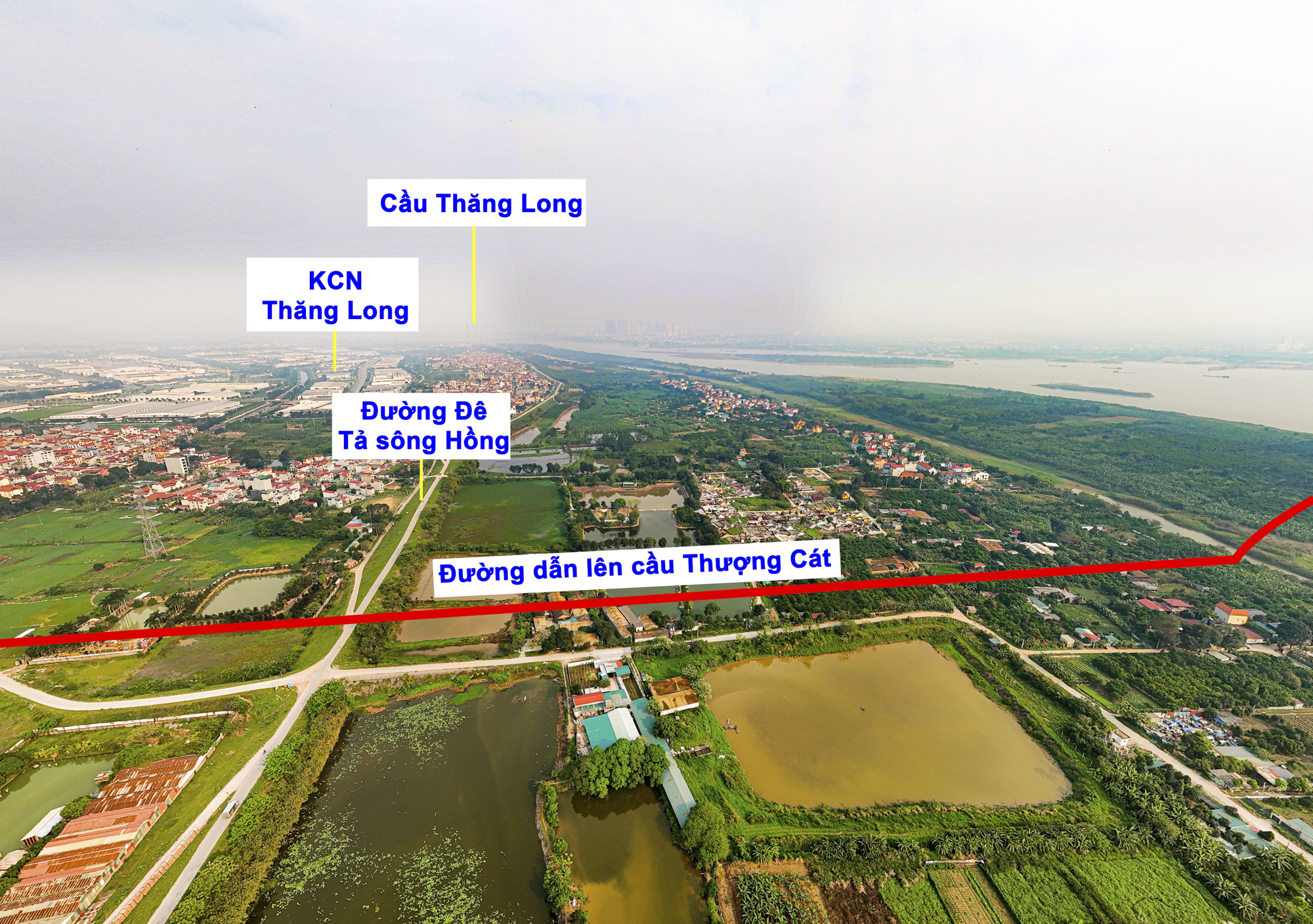 Toàn cảnh khu vực sắp xây cầu hơn 8.000 tỷ, rộng 8 làn xe, cách cầu Thăng Long chỉ 6 km- Ảnh 8.