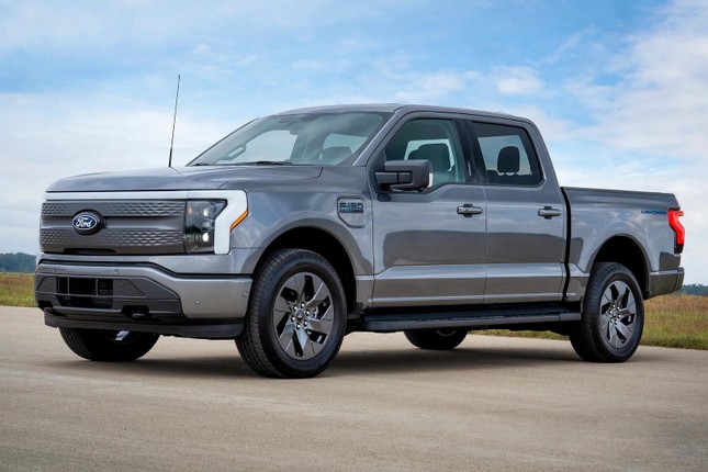 Ford F-150 Lightning electric pickup truck.