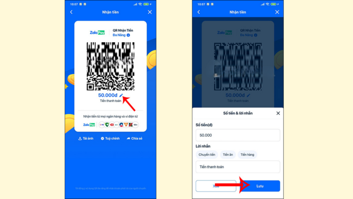 Cách tạo mã QR có sẵn số tiền trên ZaloPay- Ảnh 4.