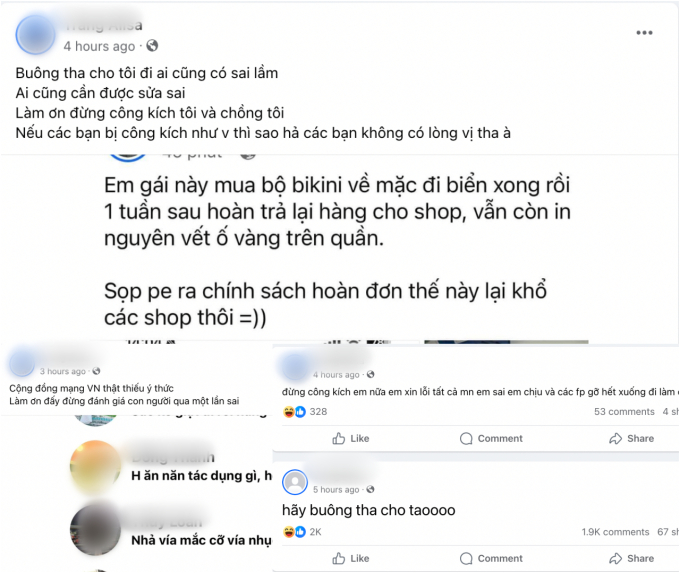 Vụ hoàn hàng bộ bikini đã mặc sau 1 tuần: Xuất hiện hàng loạt Facebook ảo, làm content bẩn câu like- Ảnh 3.