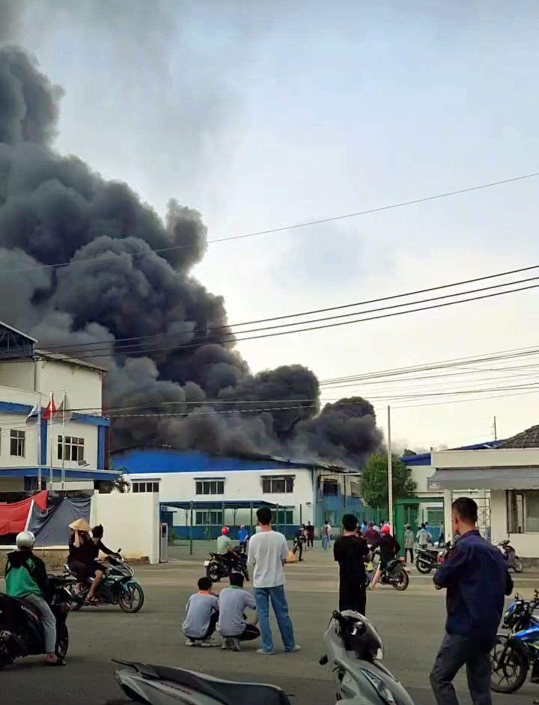 CLIP: Cháy lớn trong khu công nghiệp ở Đồng Nai, cột khói cao hàng trăm mét- Ảnh 2.