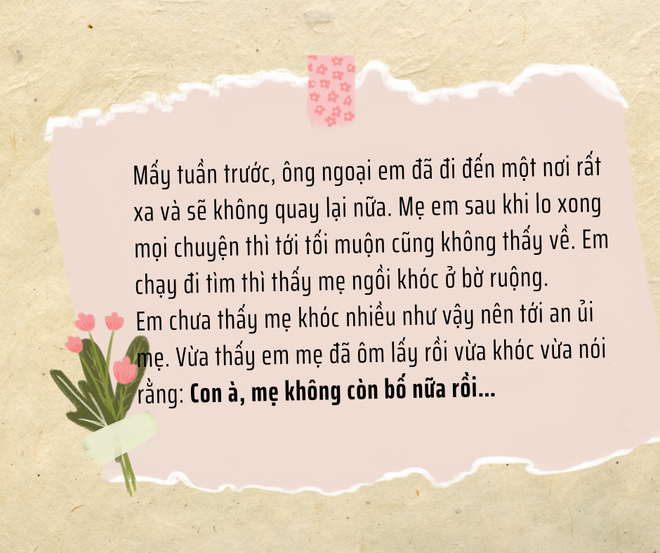 Bài văn “không còn bố nữa” của cậu bé lớp 2 đạt điểm tuyệt đối: Chỉ vài dòng mà khiến ai cũng rơi nước mắt- Ảnh 2.