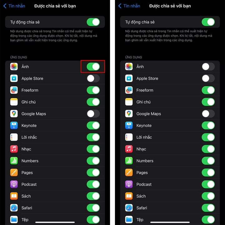 Cách chặn lưu ảnh từ iMessage vào album iPhone- Ảnh 2.