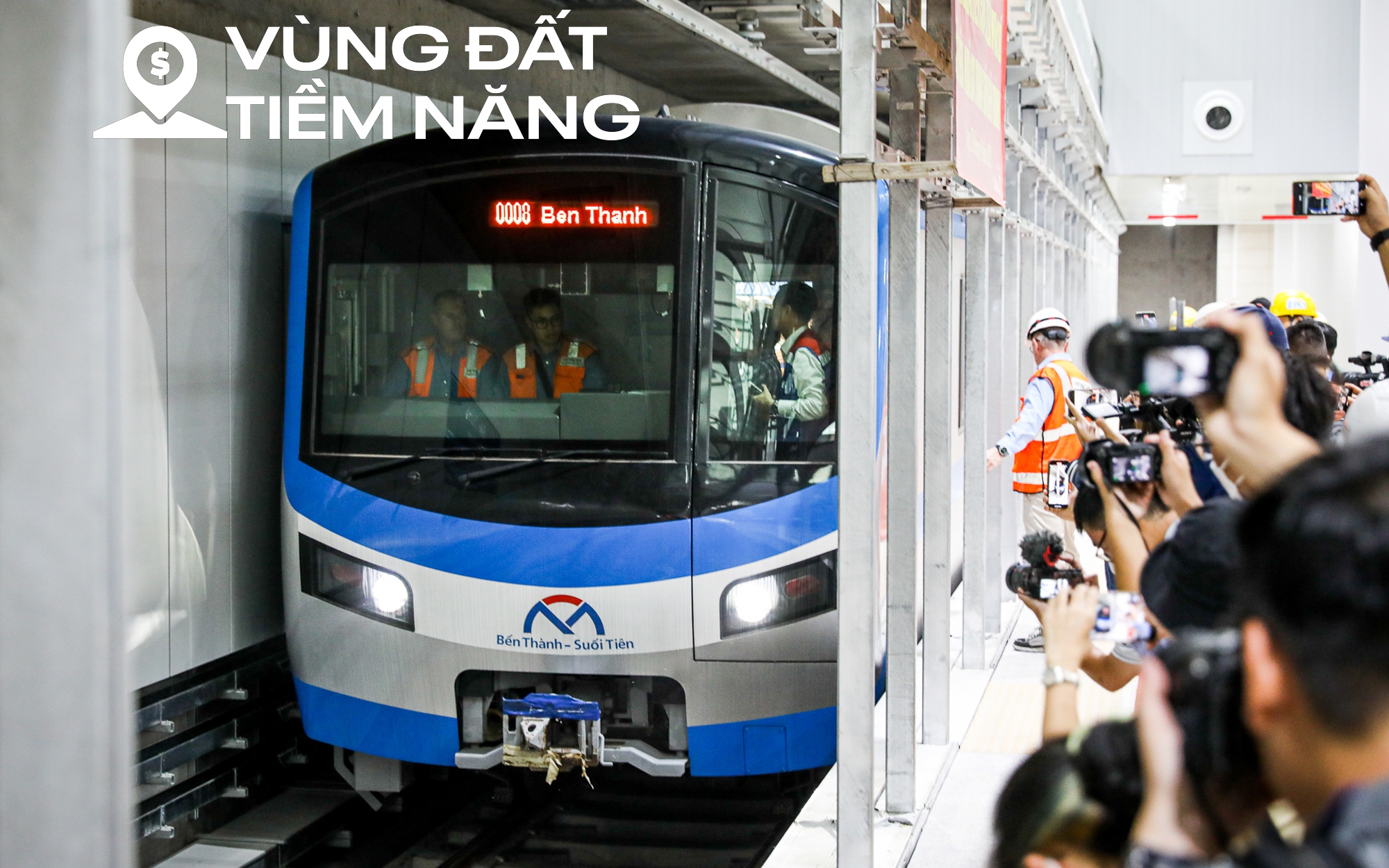 Hiện trạng khu vực đang được xây dựng tuyến metro dài 11 km, trị giá 2 tỷ USD, nối trung tâm TP. HCM với khu vực gần sân bay Tân Sơn Nhất