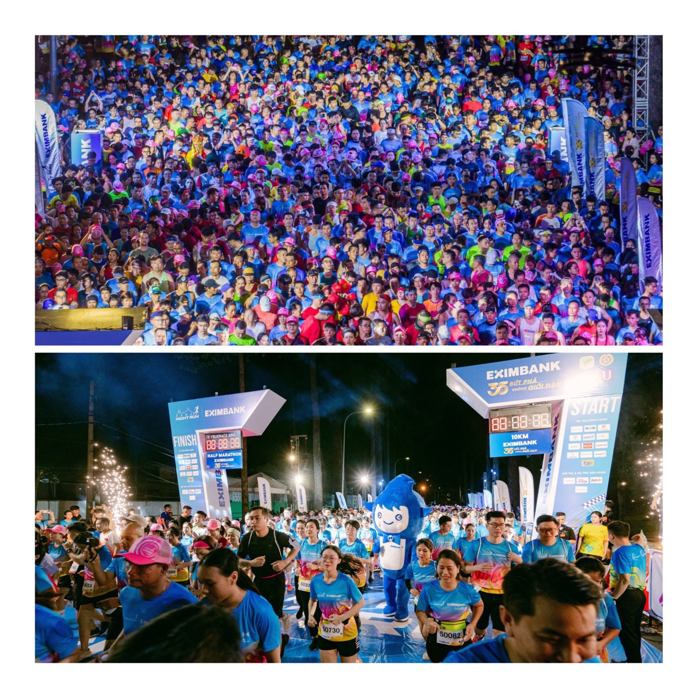 Sự kiện Ho Chi Minh City Night Run Eximbank 2024 thành công rực rỡ- Ảnh 1.