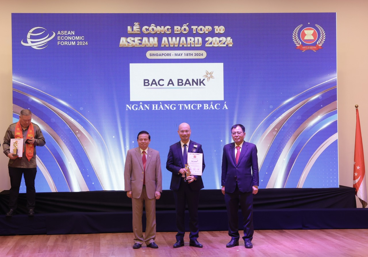 BAC A BANK được vinh danh top 10 doanh nghiệp tiêu biểu ASEAN 2024- Ảnh 1.