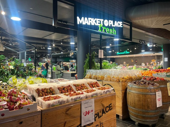 Vải thiều Thanh Hà bán gần 600.000 đồng/kg ở siêu thị Úc- Ảnh 1.
