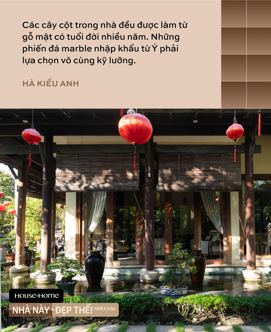 Biệt thự nhà vườn gần 20 năm tuổi của HH Hà Kiều Anh: Phong vị Á Đông cổ kính, khẳng định không bao giờ bán