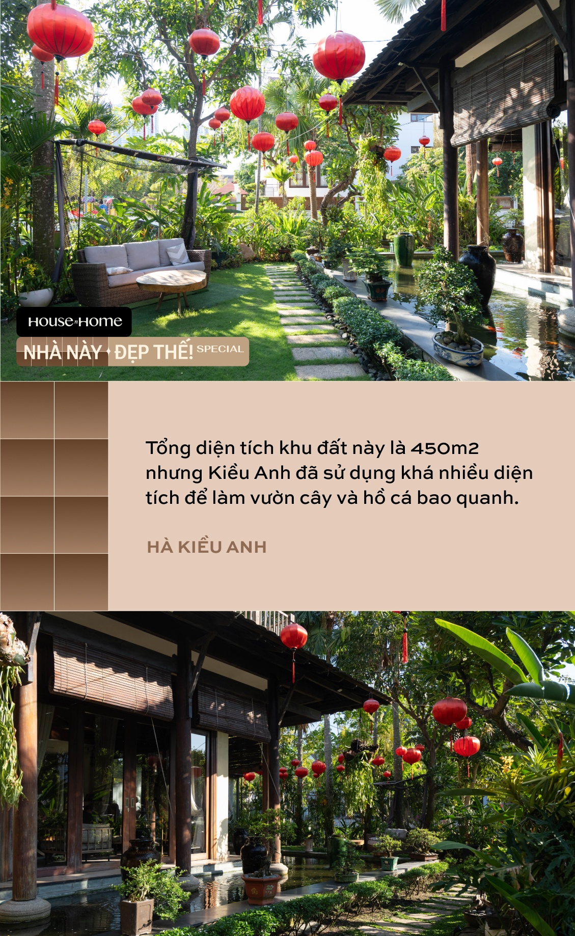 Biệt thự nhà vườn gần 20 năm tuổi của HH Hà Kiều Anh: Phong vị Á Đông cổ kính, khẳng định không bao giờ bán