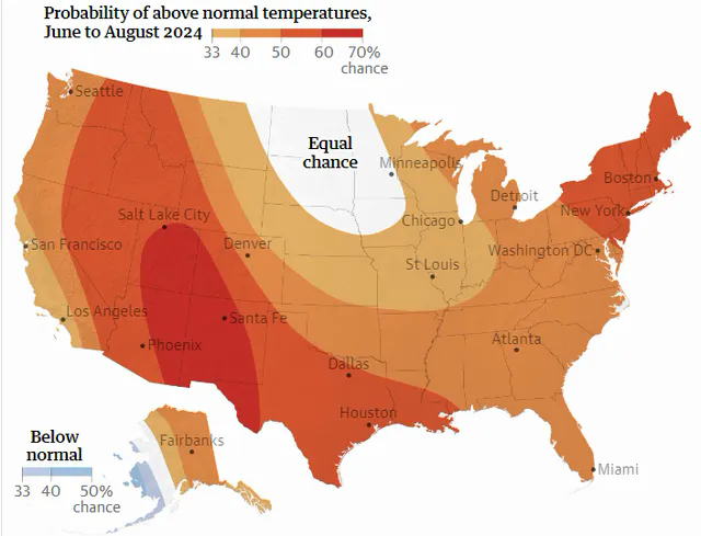 Hàng triệu người ở Mỹ đối mặt với mối đe dọa nắng nóng cực độ- Ảnh 1.