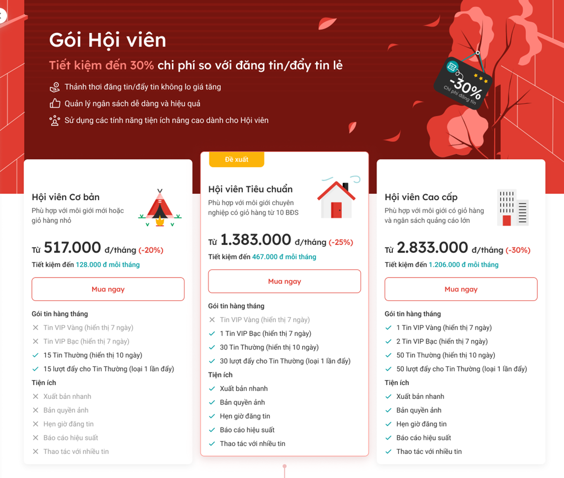 Batdongsan.com.vn ra mắt Gói Hội viên giúp giảm 30% chi phí đăng tin- Ảnh 1.